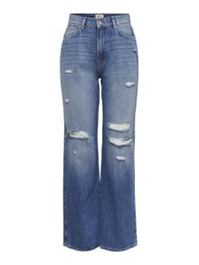 ONLY ONLMiloh life ex hw anchos Jeans de campana -Light Medium Blue Denim - 15239241