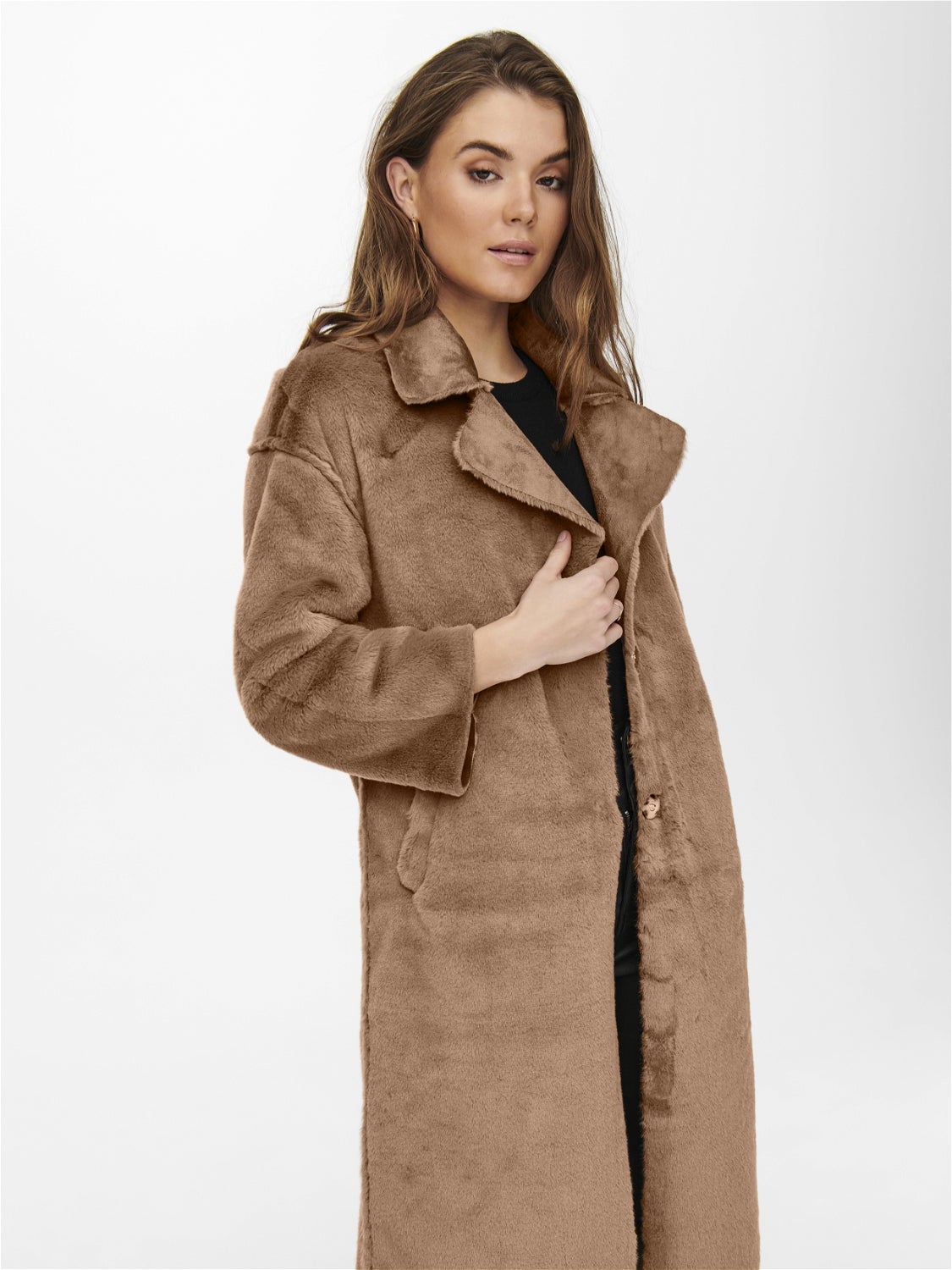 long faux jacket