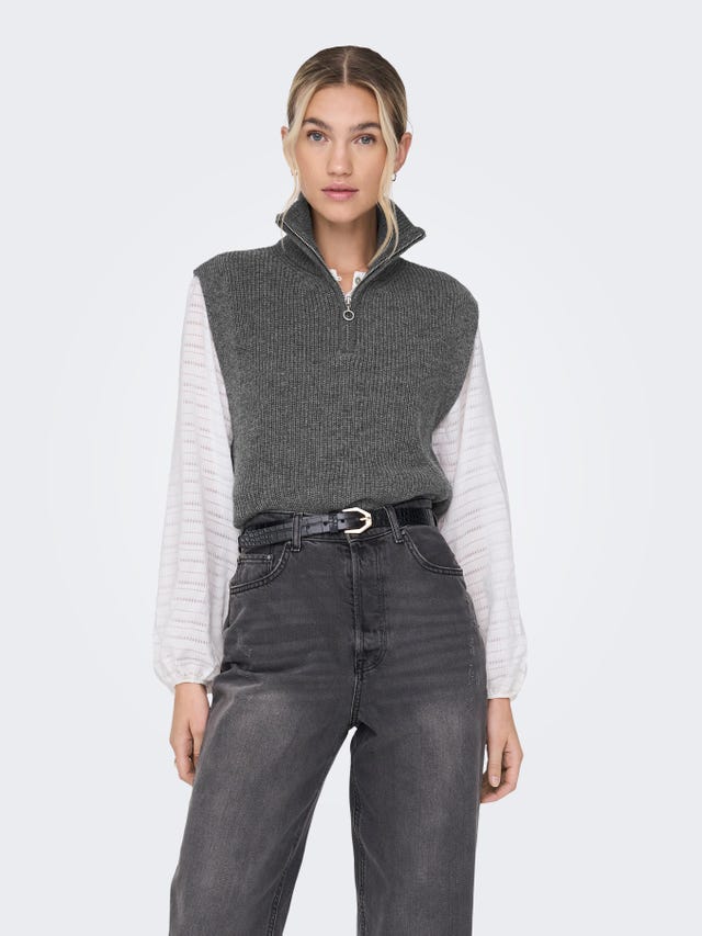 ONLY Knitted high neck Waistcoat - 15239504