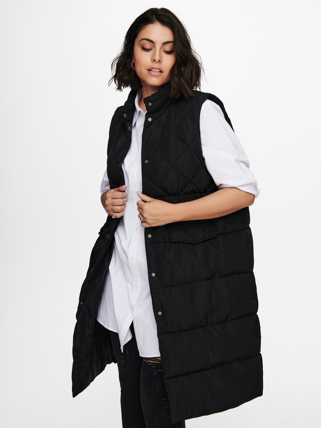 ONLY Gilets anti-froid Col haut -Black - 15239531
