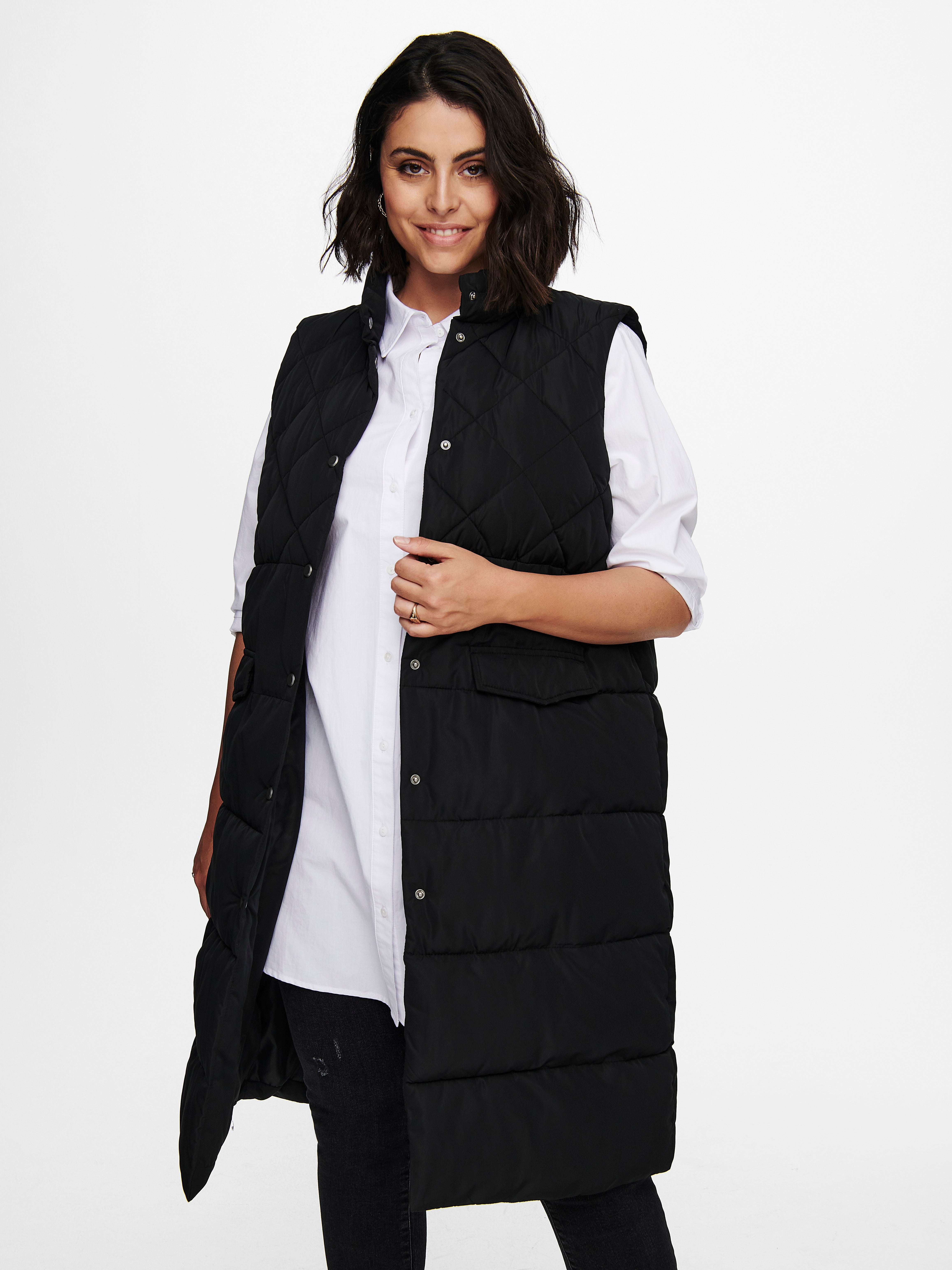 long black waistcoat womens uk