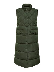 ONLY Curvy quilted Waistcoat -Forest Night - 15239531