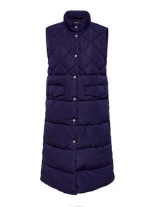 ONLY Curvy quilted Waistcoat -Evening Blue - 15239531