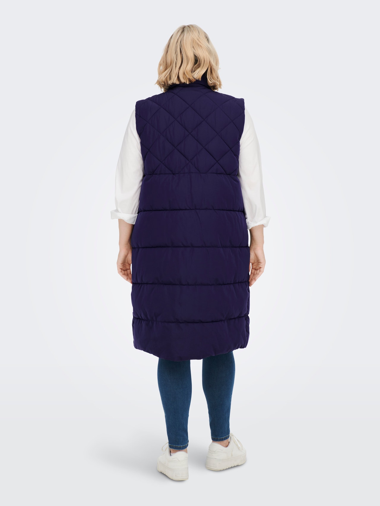 ONLY Curvy quilted Waistcoat -Evening Blue - 15239531
