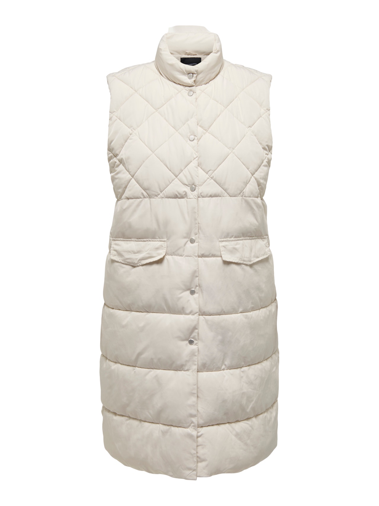 ONLY Curvy quilted Waistcoat -Moonbeam - 15239531