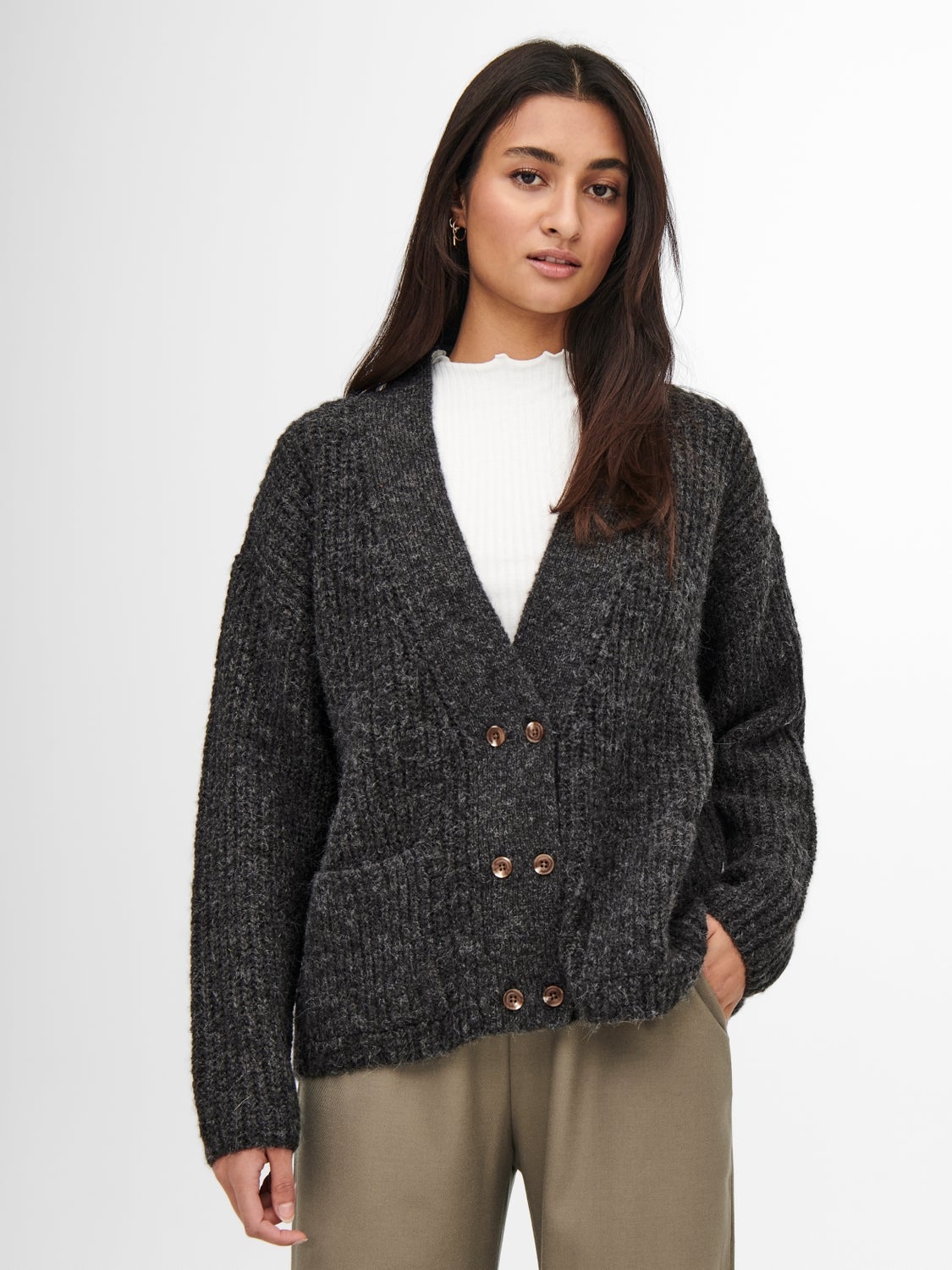 Loose fitted Knitted Cardigan with 50 