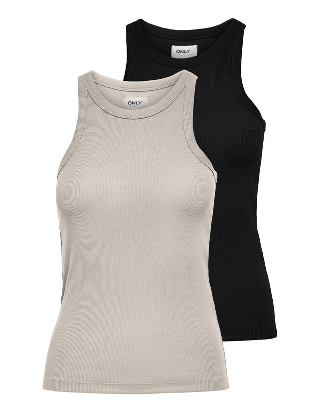 ONLY 2-pack tanktop - 15239781