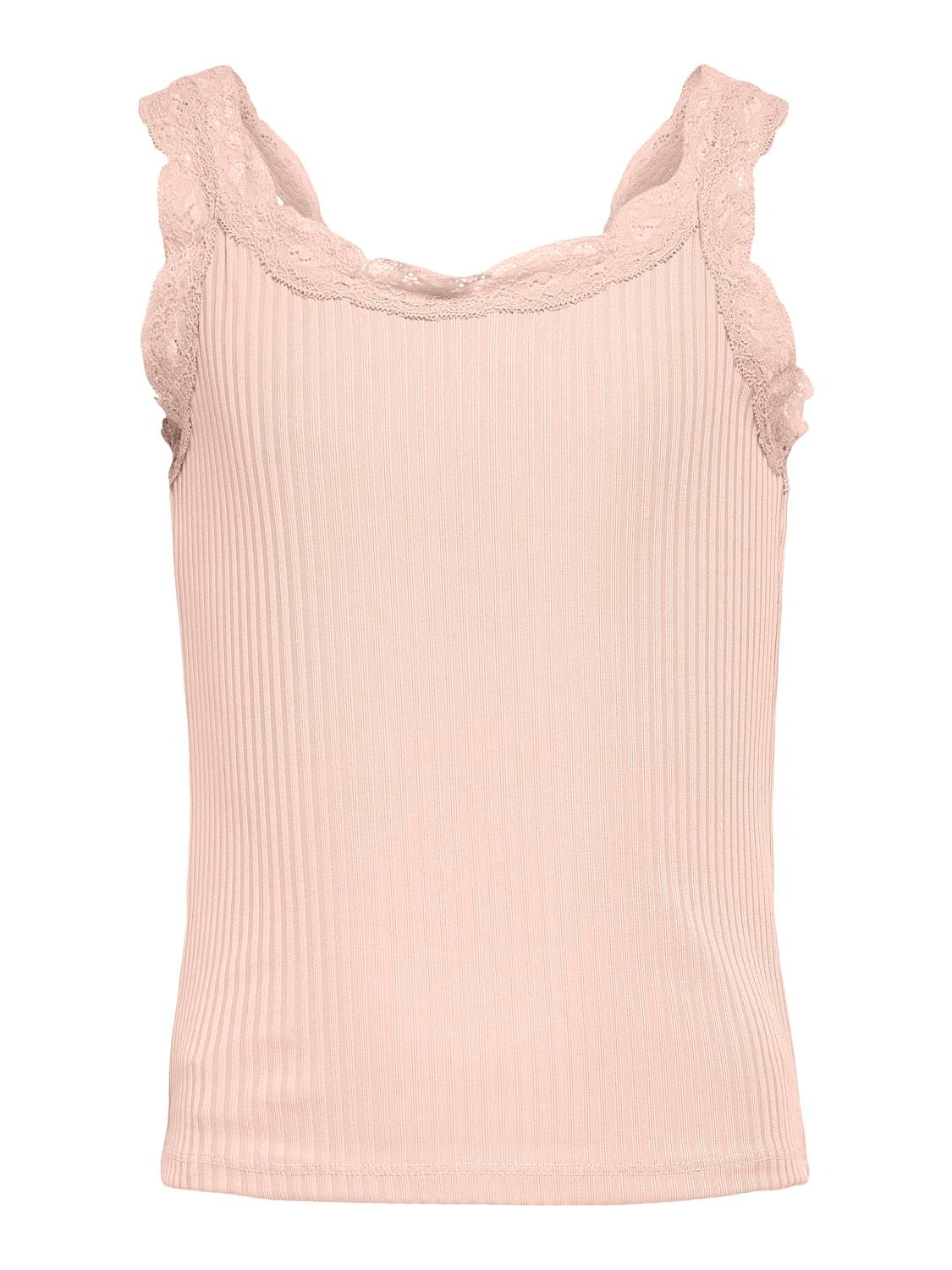 ONLY Lace detail Top -Soft Pink - 15240741