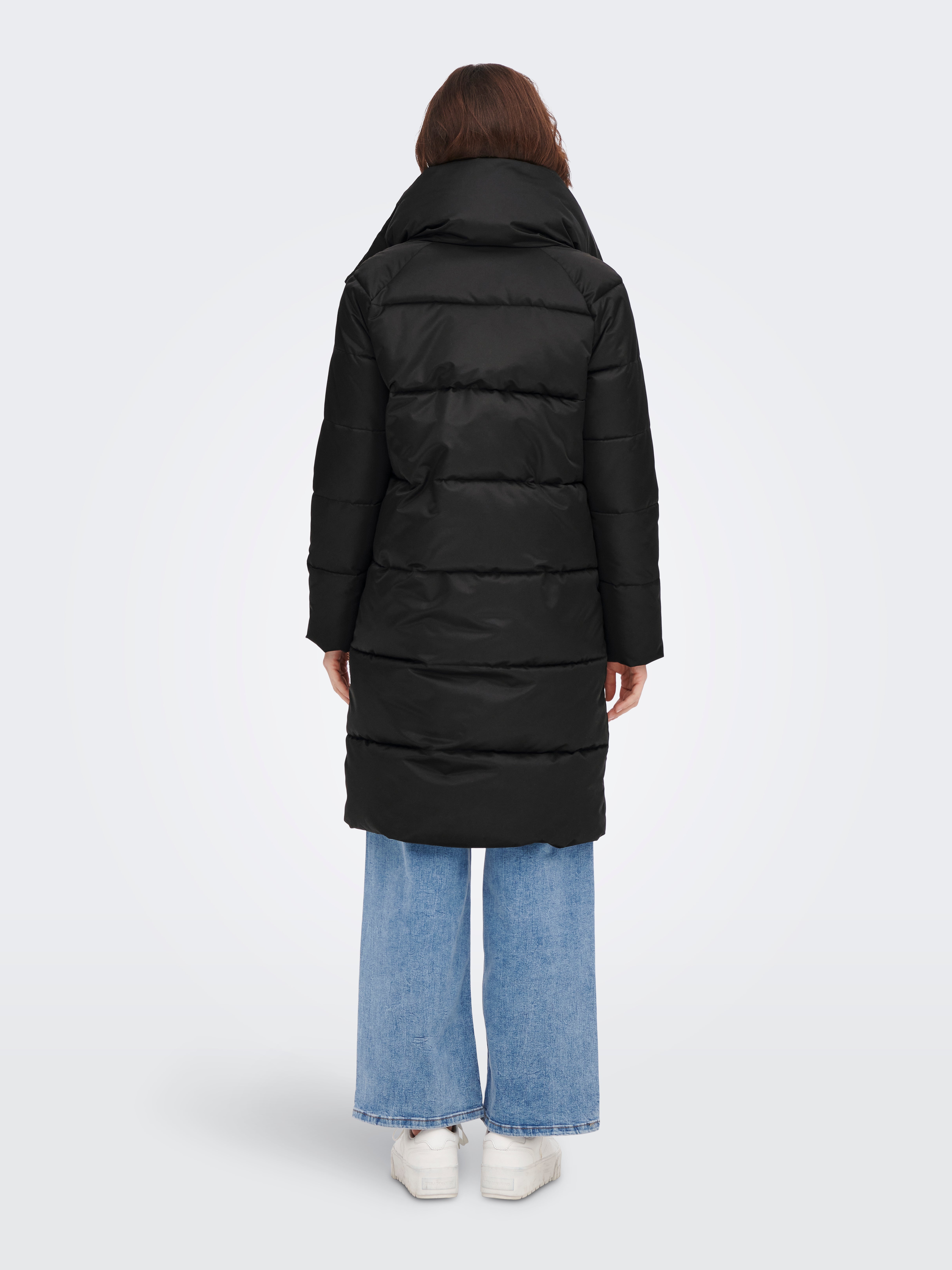 Long Puffer Jacket | Black | ONLY®