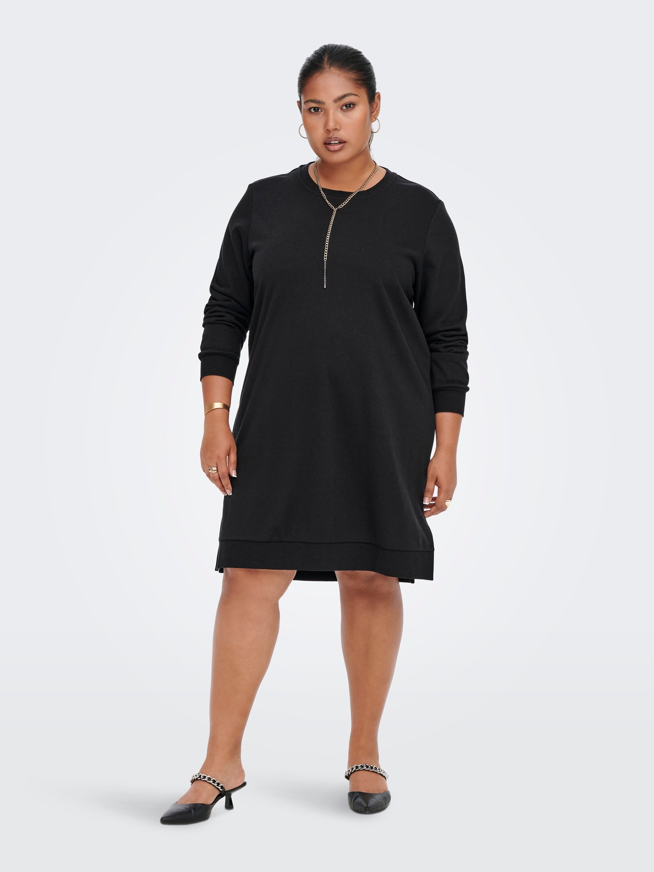 ONLY Robe longue Oversize Fit Col rond -Black - 15241143