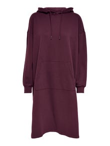 ONLY Robe courte Oversize Fit Sweat à capuche -Winetasting - 15241307