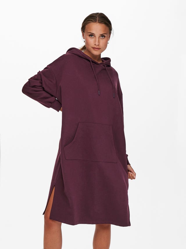ONLY Robe courte Oversize Fit Sweat à capuche - 15241307
