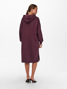 ONLY Oversize Fit Hoodie Short dress -Winetasting - 15241307