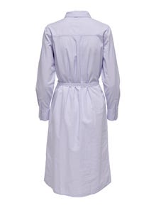 ONLY Locker geschnitten Hemdkragen Langes Kleid -Lavender - 15241348