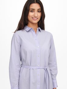 ONLY Solid Colored Shirt dress -Lavender - 15241348