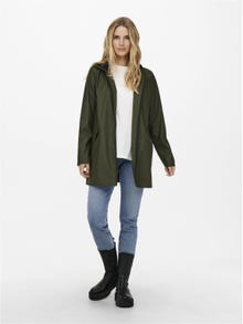ONLY Hood Coat -Forest Night - 15241365