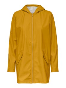 ONLY Hooded Rain jacket -Golden Yellow - 15241365