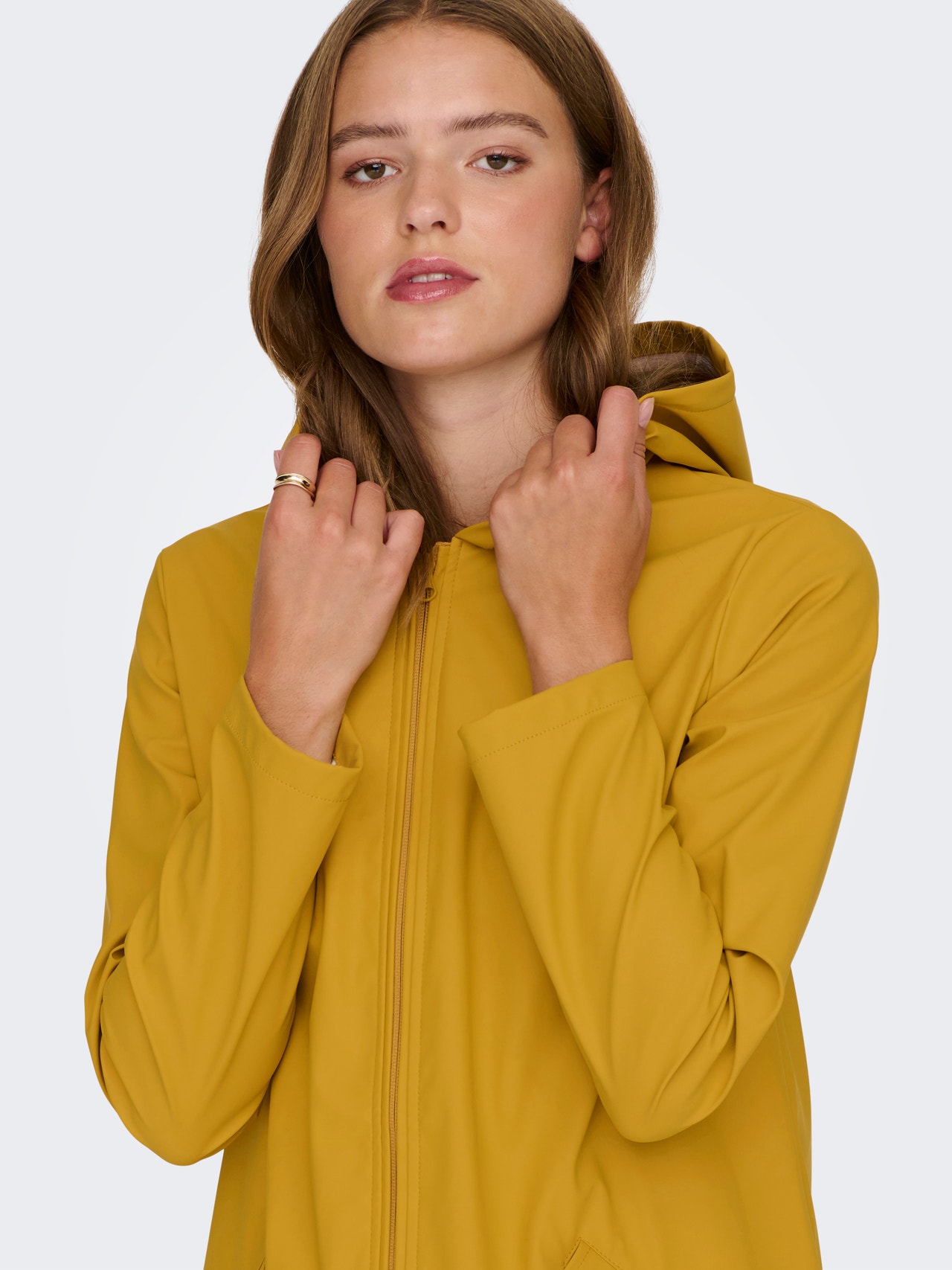 ONLY Hood Coat -Golden Yellow - 15241365