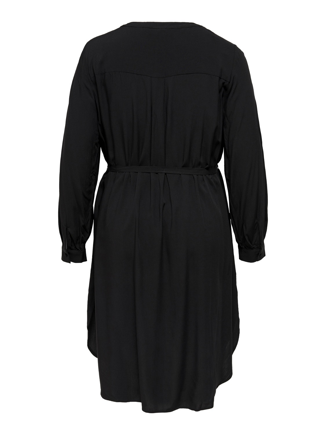 ONLY Robe longue Regular Fit Col en V Poignets boutonnés -Black - 15241811