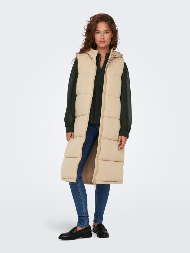 Chaleco 3/4 Capucha Mujer Only 15230642 ONLNEWASTA PUFFER WAISCOAT CC