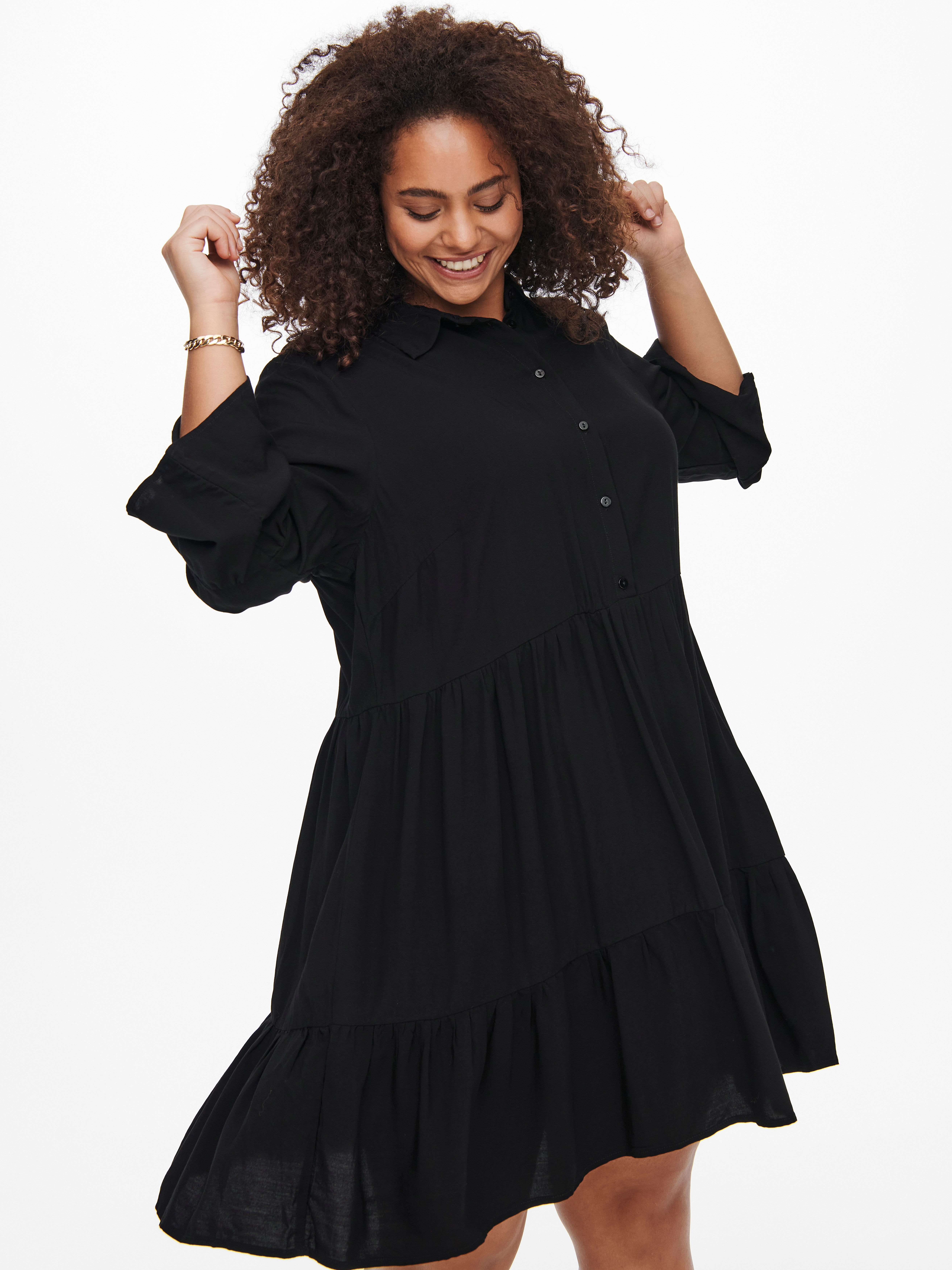 black tunic dress long sleeve