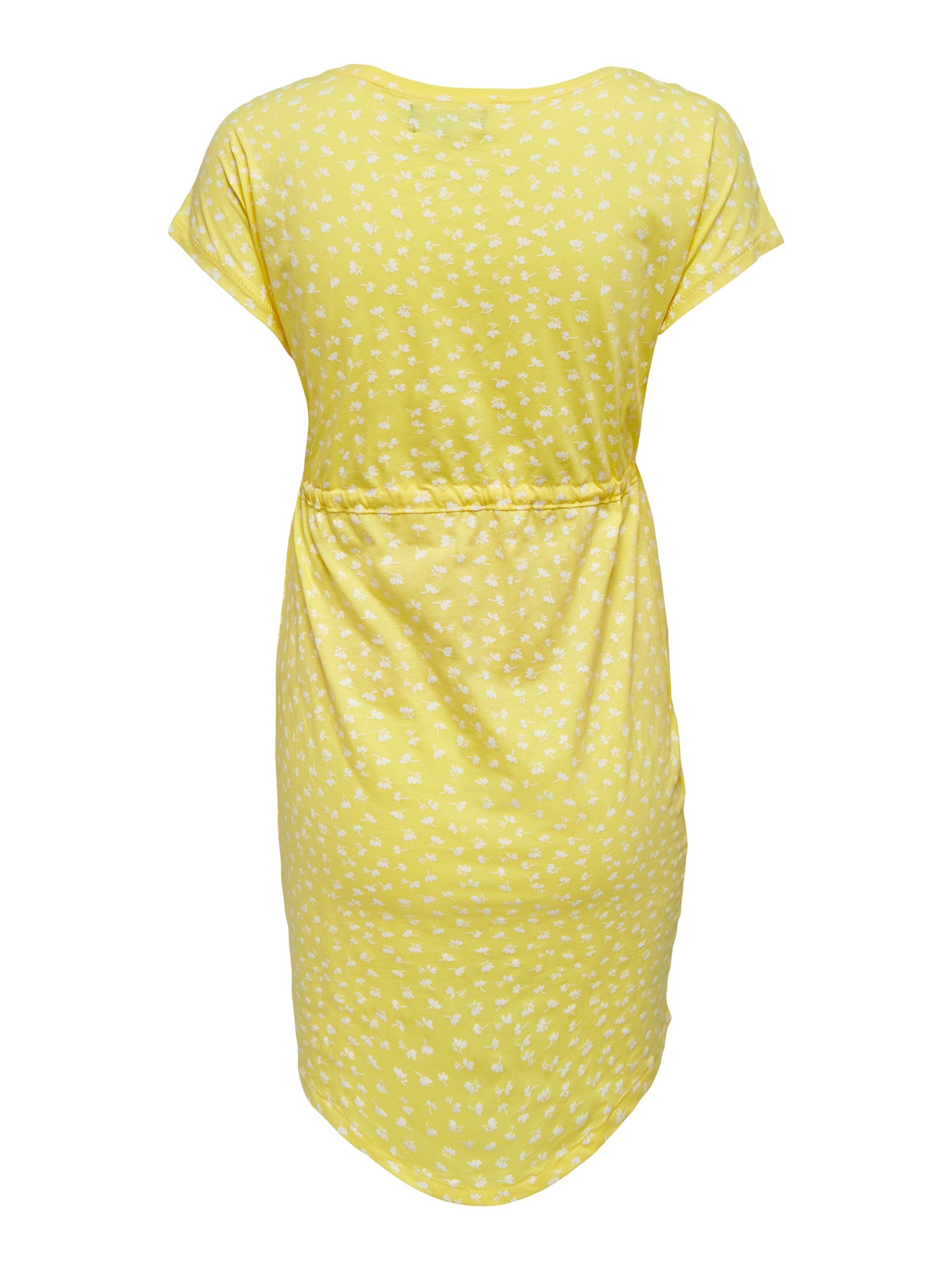 ONLY Regular Fit Round Neck Dropped shoulders Short dress -Sunshine - 15242100