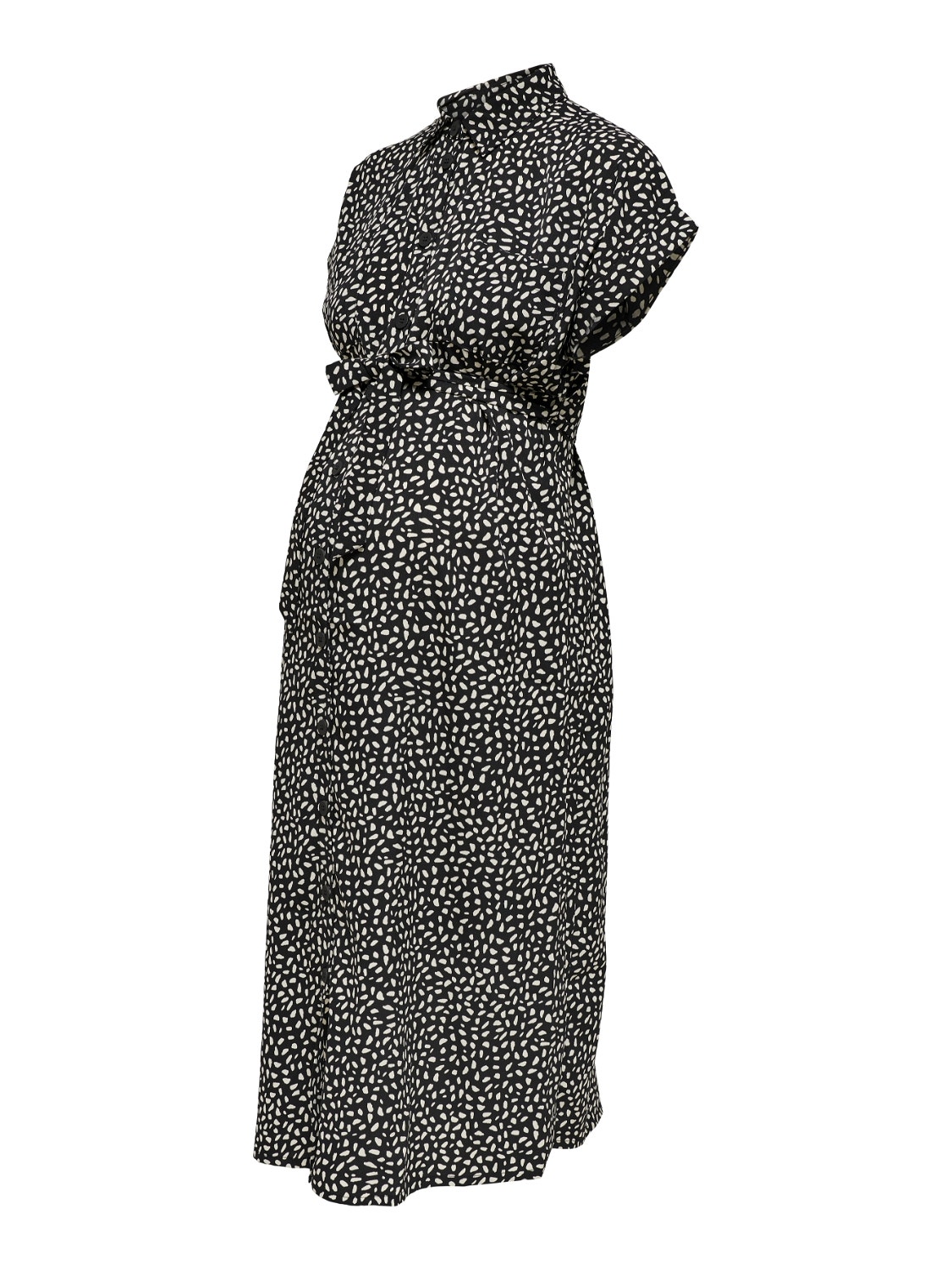 ONLY Loose fit Overhemd kraag Korte jurk -Black - 15242105