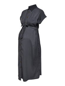 ONLY Robe courte Loose Fit Col chemise -India Ink - 15242105