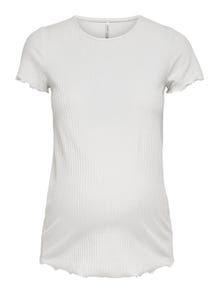 ONLY Regular fit O-hals T-shirts -Cloud Dancer - 15242107