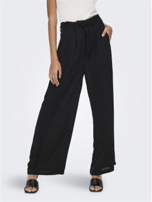 ONLY Regular Fit Trousers -Black - 15242144
