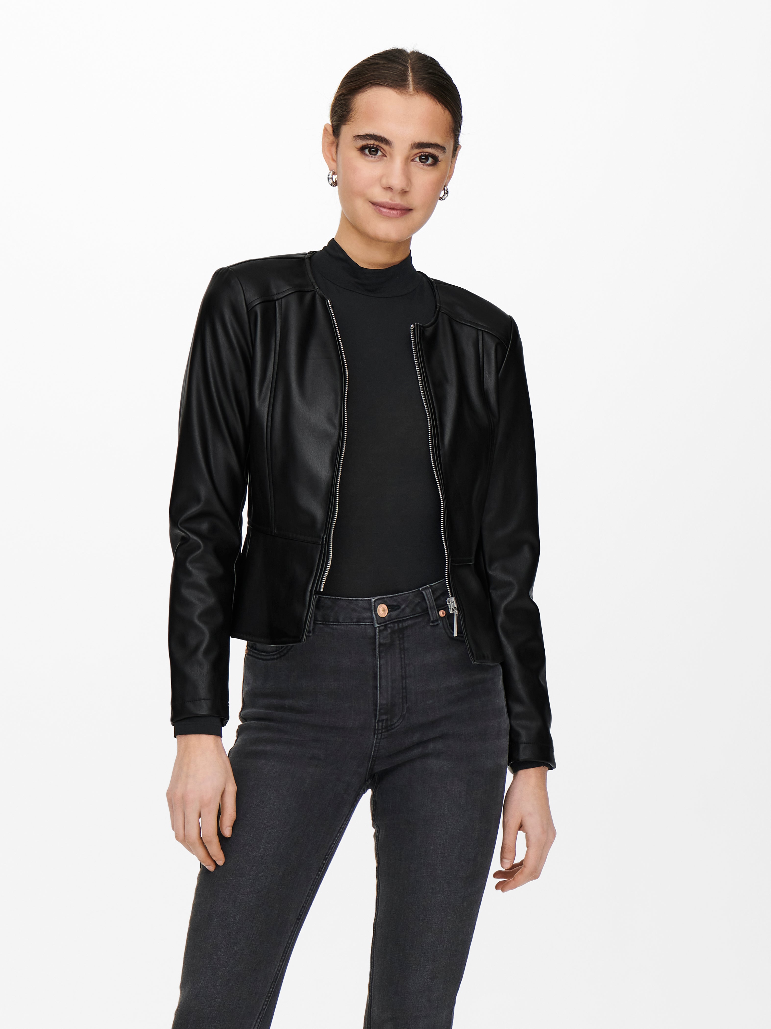 ONLSARAMY Kunstlederjacke | Schwarz | ONLY®