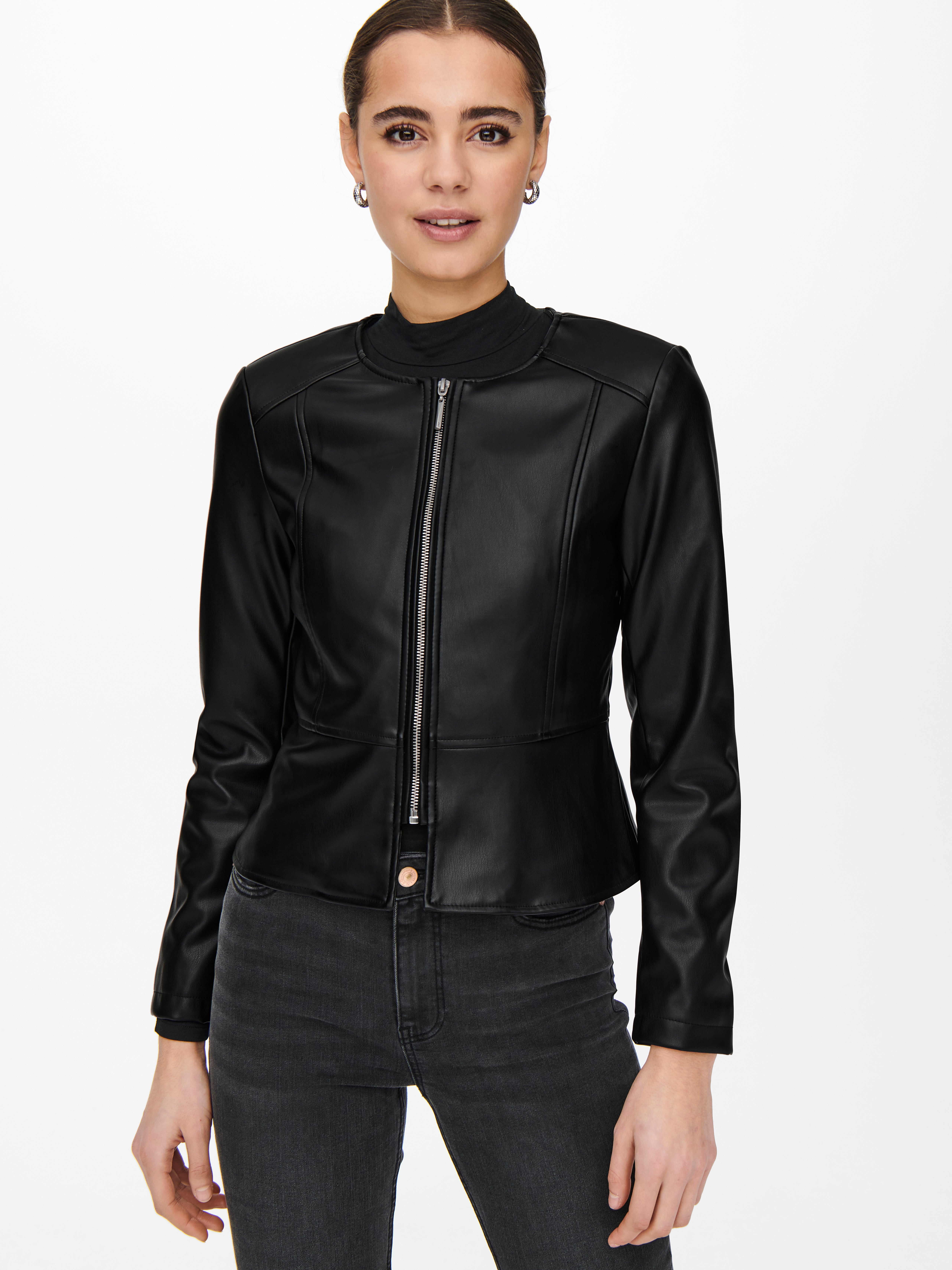 ONLSARAMY Kunstlederjacke | Schwarz | ONLY®