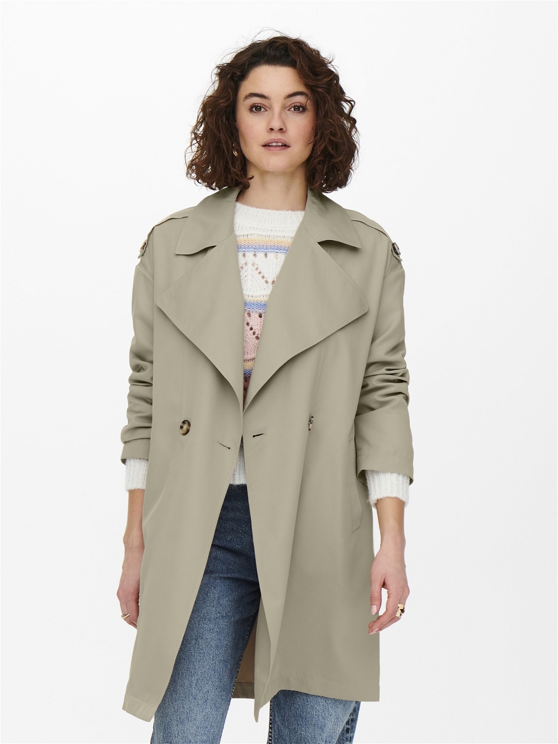 ONLY Capuchon Jas -Trench Coat - 15242289