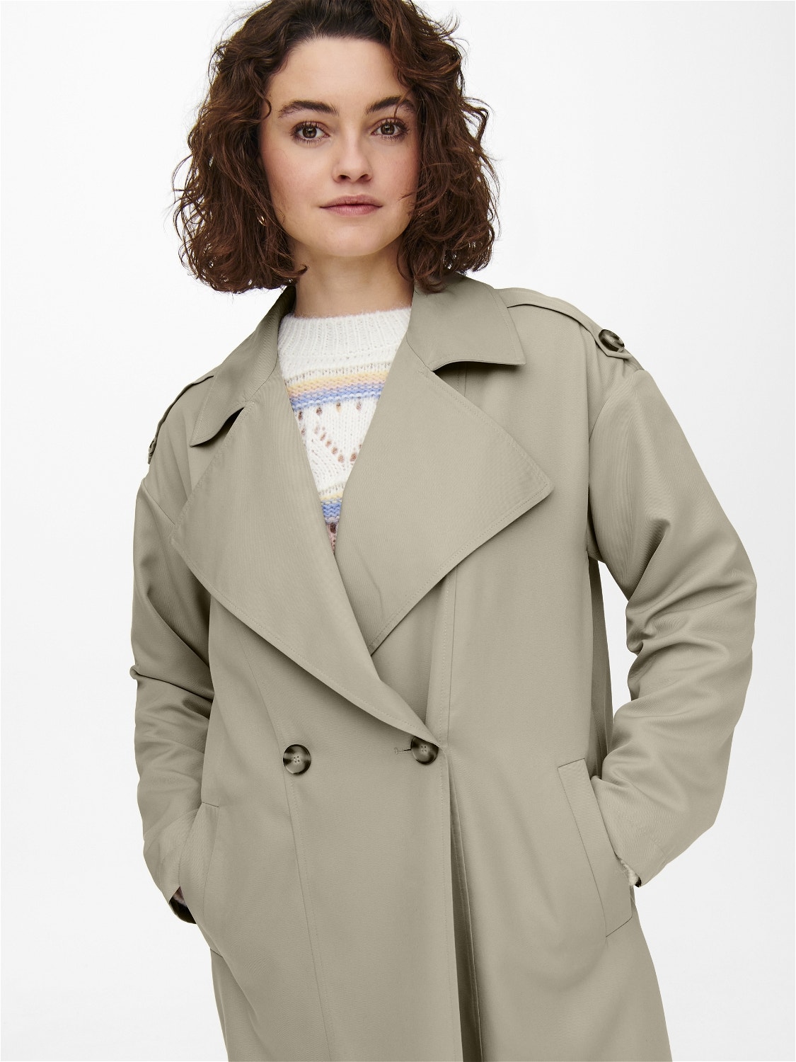 ONLY Capuchon Jas -Trench Coat - 15242289