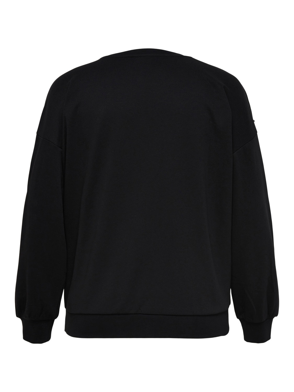 ONLY Curvy schouderdetail Sweatshirt -Black - 15242295