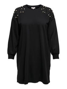 ONLY Regular fit O-hals Korte jurk -Black - 15242296