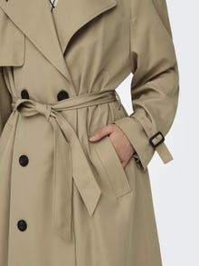 ONLY Double breasted Trenchcoat -Tannin - 15242306