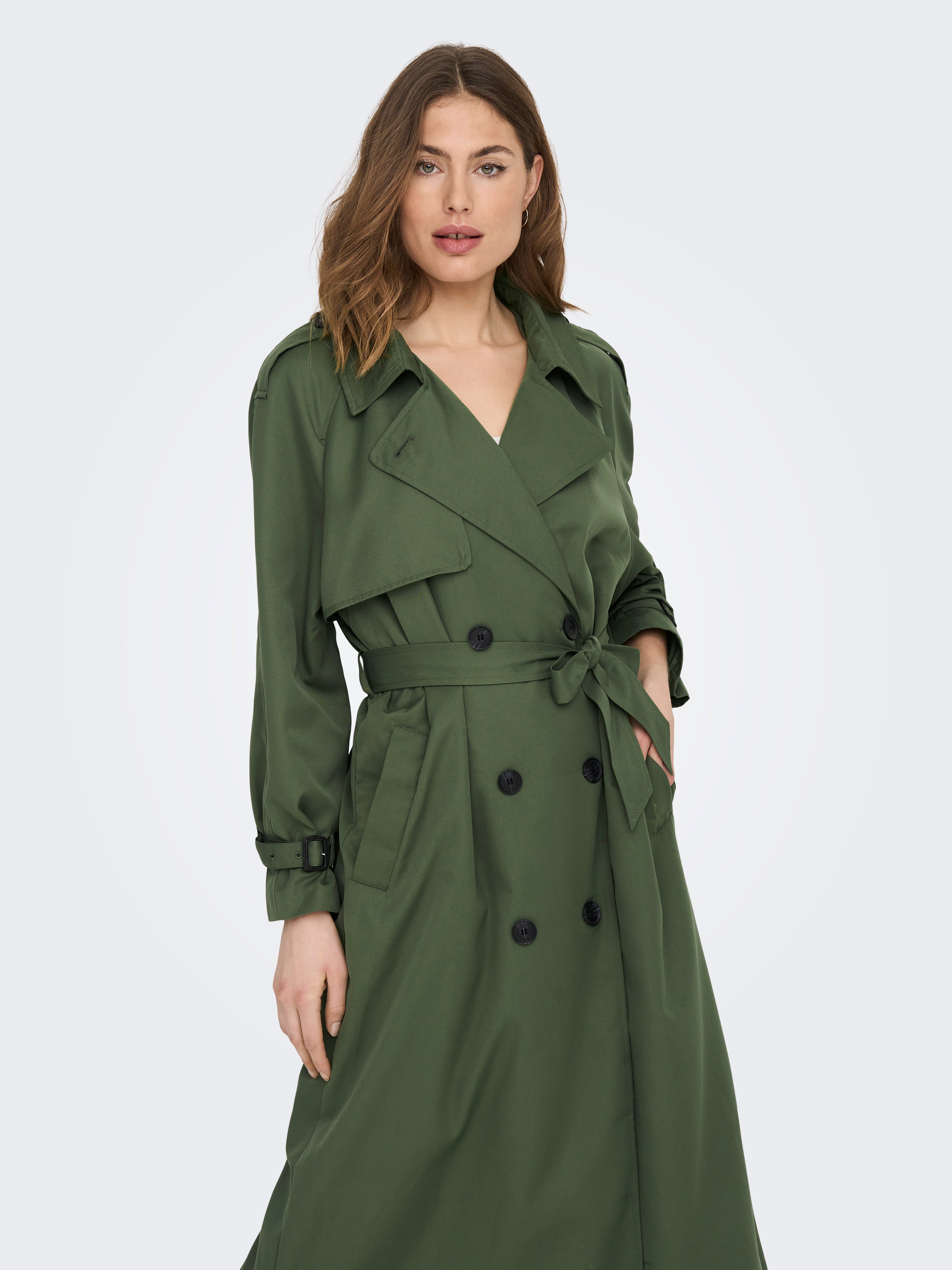 ONLCHLOE Trenchcoat | Dunkelgrün | ONLY®