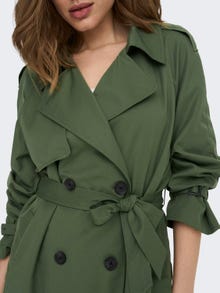 ONLY Double breasted Trenchcoat -Four Leaf Clover - 15242306