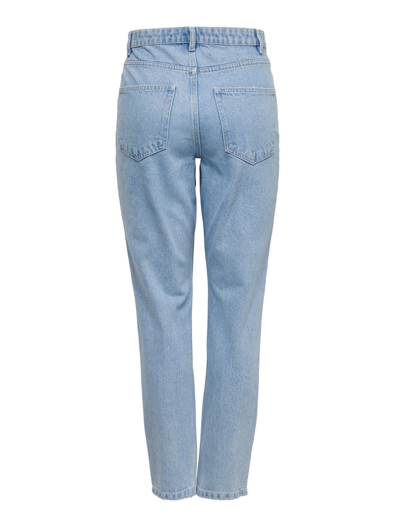 ONLY ONLJAGGER Vysoký pas Mom Fit Džíny -Light Blue Denim - 15242370