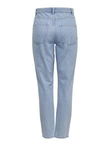 ONLY ONLJagger Life High Ankle mom jeans -Light Blue Denim - 15242370