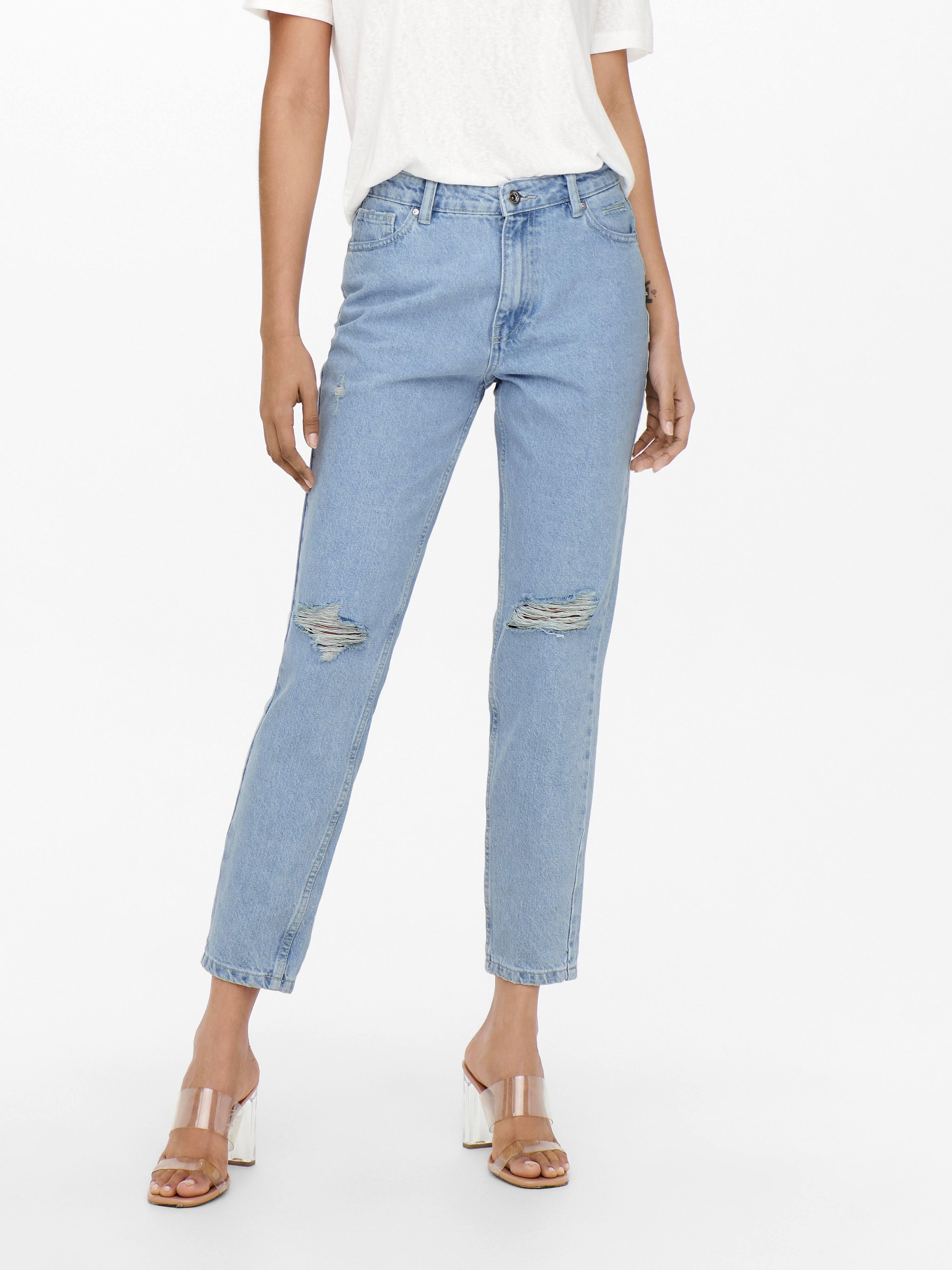 Mom jeans para mujer | Talle alto, negros y más | ONLY