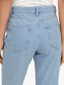 ONLY ONLJAGGER Vysoký pas Mom Fit Džíny -Light Blue Denim - 15242370