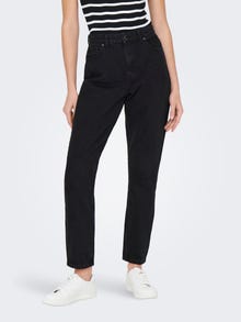ONLY ONLJagger Life High Ankle Mom Jeans -Washed Black - 15242370