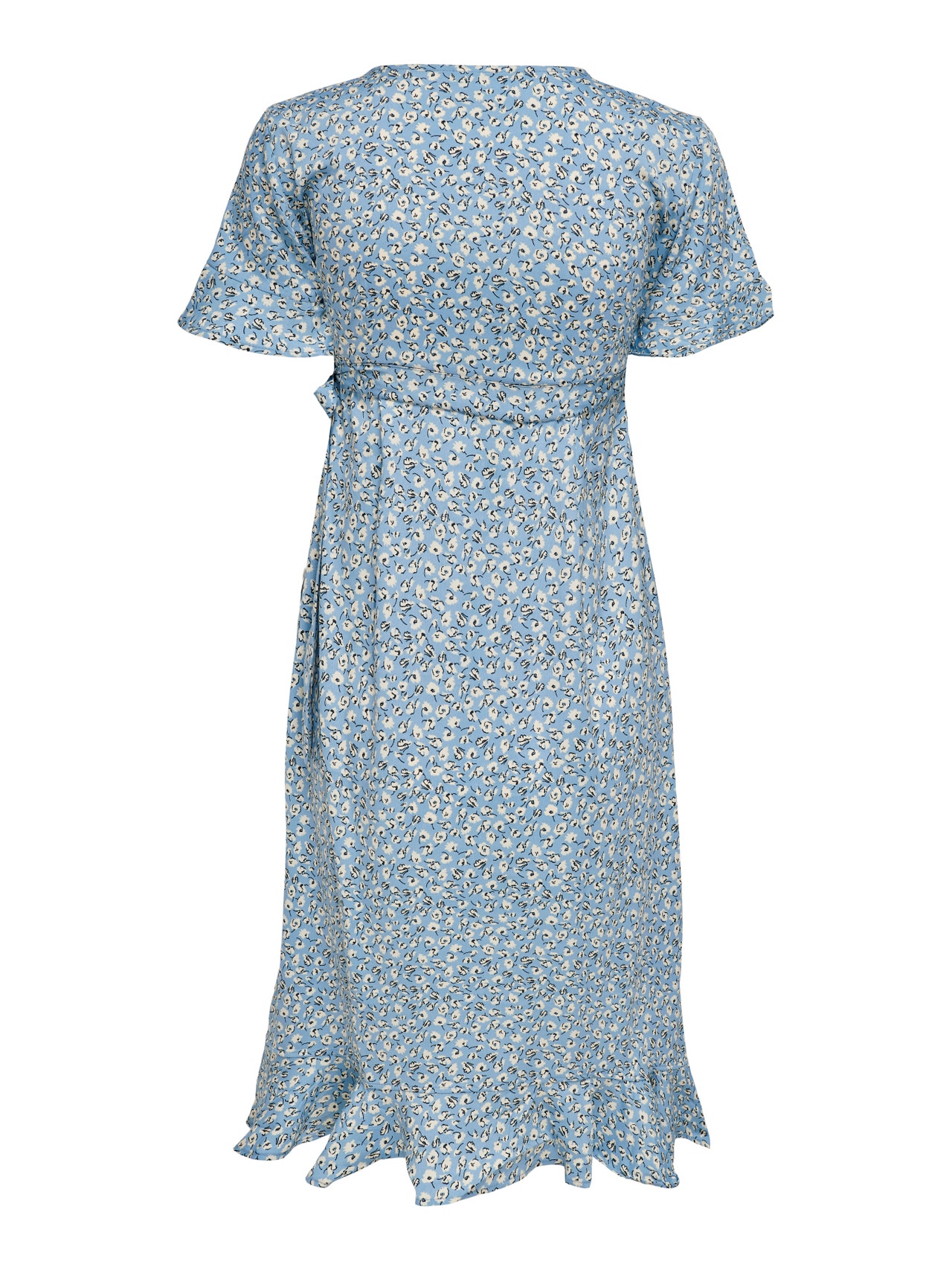 ONLY Normal geschnitten V-Ausschnitt Kurzes Kleid -Dusk Blue - 15242371