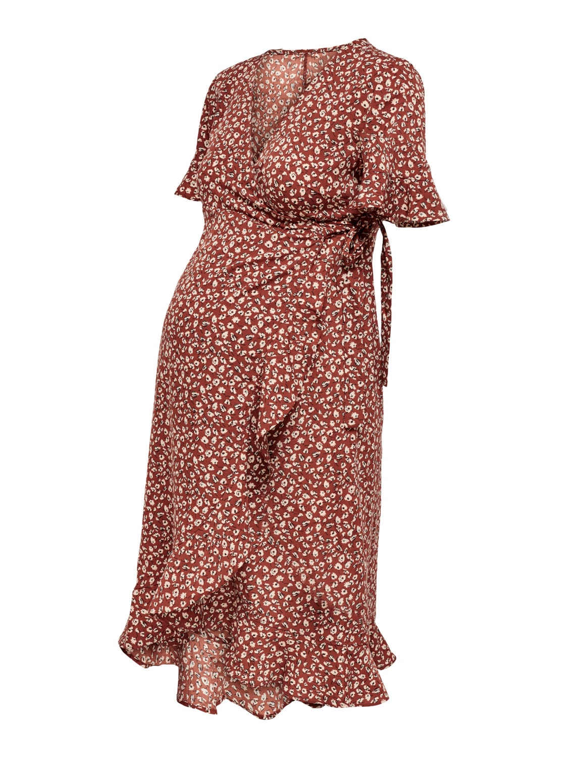 ONLY Mama wrap Dress -Henna - 15242371