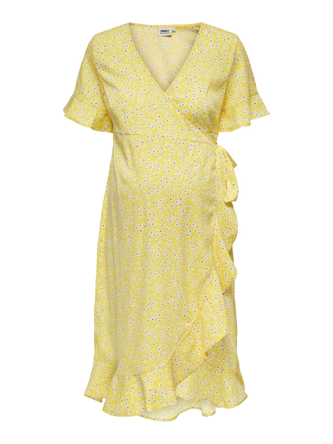 ONLY Regular Fit V-Neck Short dress -Cream Gold - 15242371