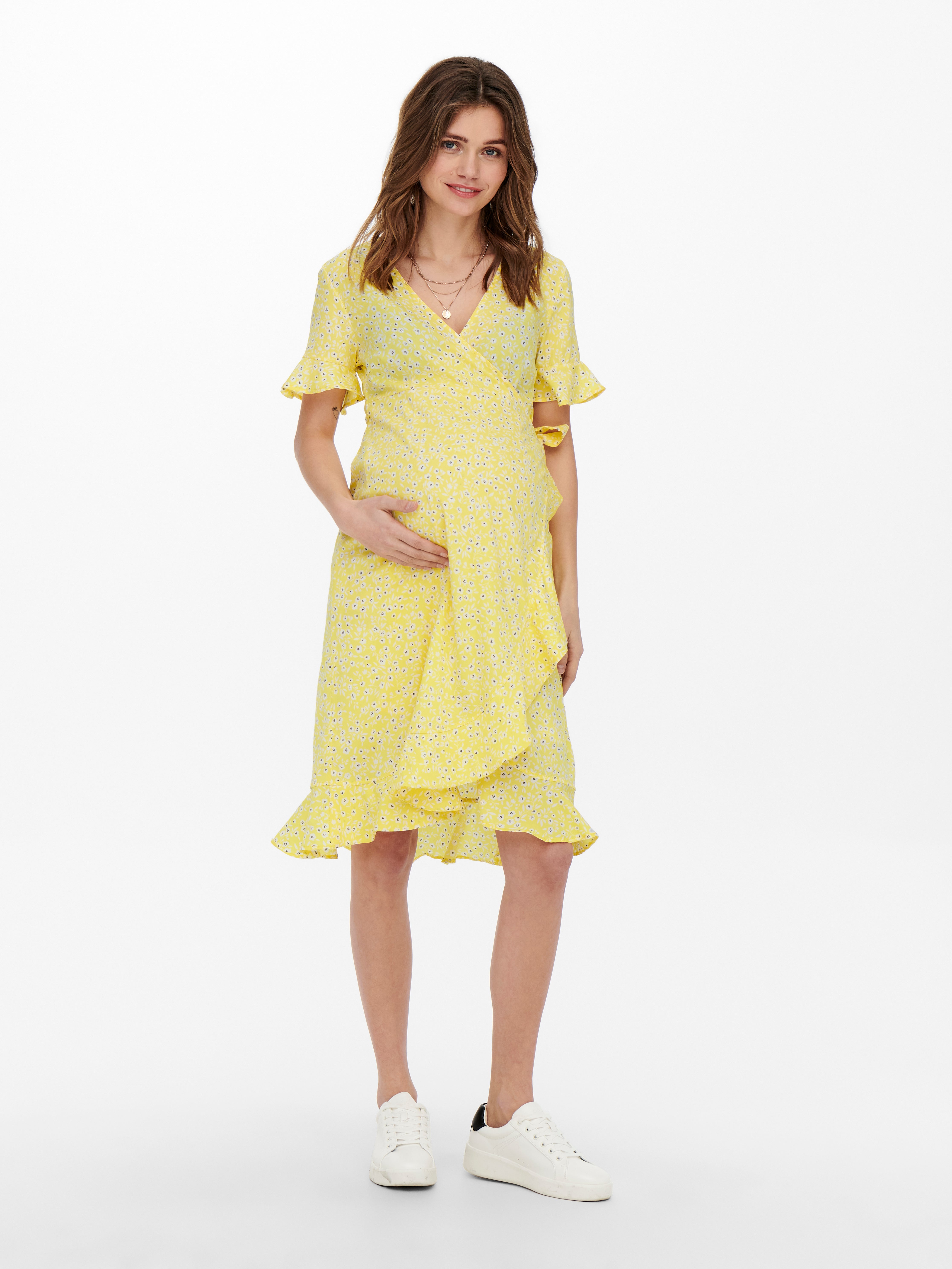 yellow wrap dress target