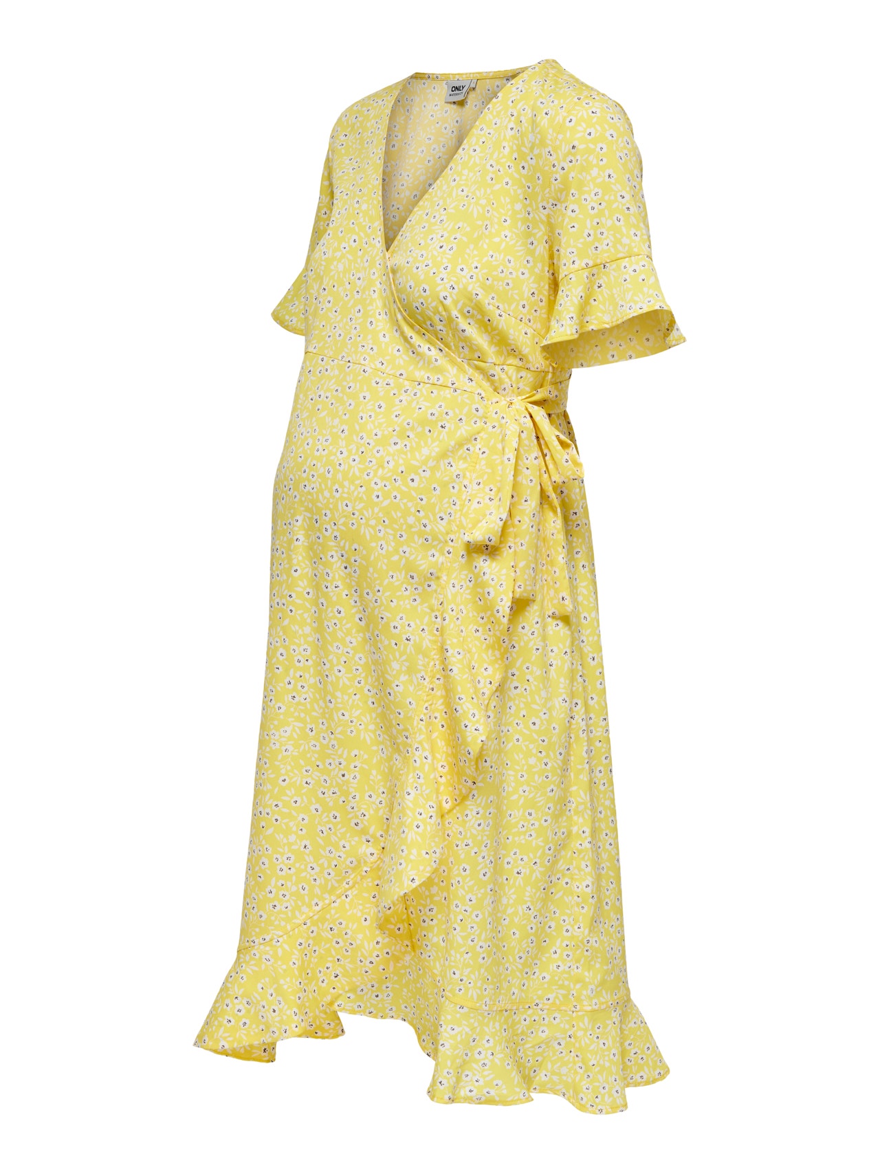 ONLY Mom Wickeleffekt Kleid -Cream Gold - 15242371