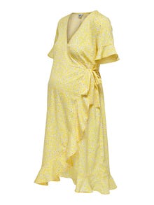 ONLY Robe courte Regular Fit Col en V -Cream Gold - 15242371